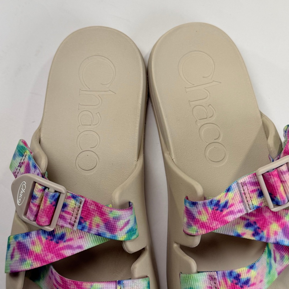 Chaco Chillos Slide Sandals Womens 10 Tie Dye Casual Hippie Boho Beach Summer - Picture 5 of 13